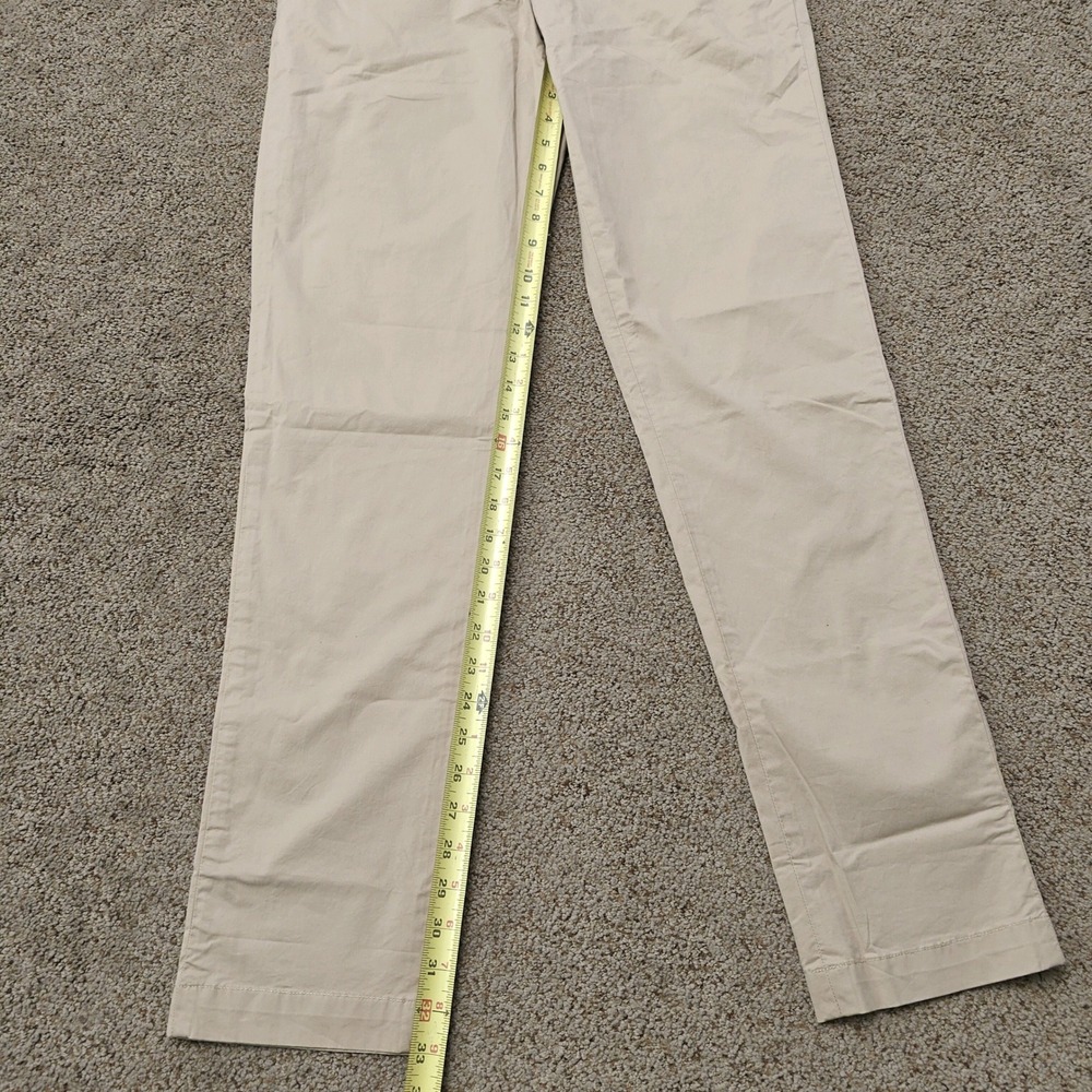 Lacoste Mens Slim Fit Chino Pants Macaroon Beige Cotton Stretch HH2739 US 33 NEW - Picture 9 of 14